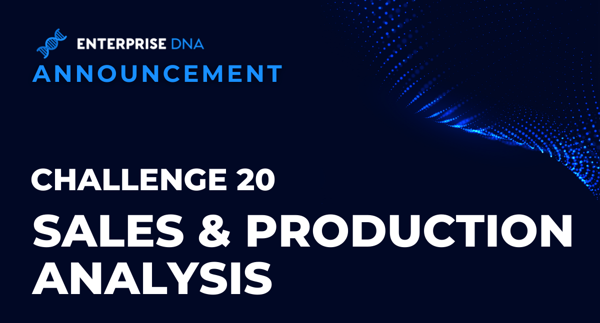 Enterprise DNA Challenge 20 – Sales & Production Analysis