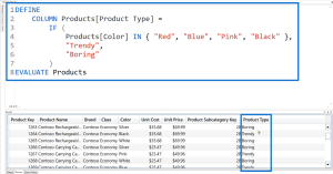 Overview Of The DAX Studio Keyword COLUMN