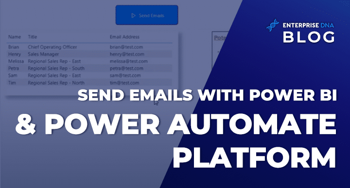 Send Emails With Power BI & Power Automate Platform