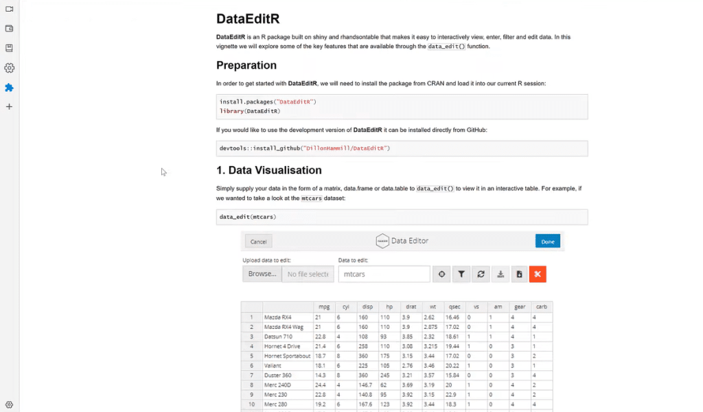 Edit Data In R