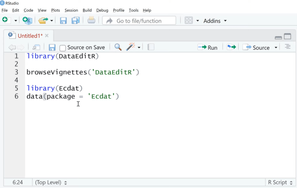 Edit Data In R