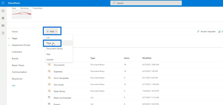 Adding SharePoint List Navigation – Master Data Skills + AI