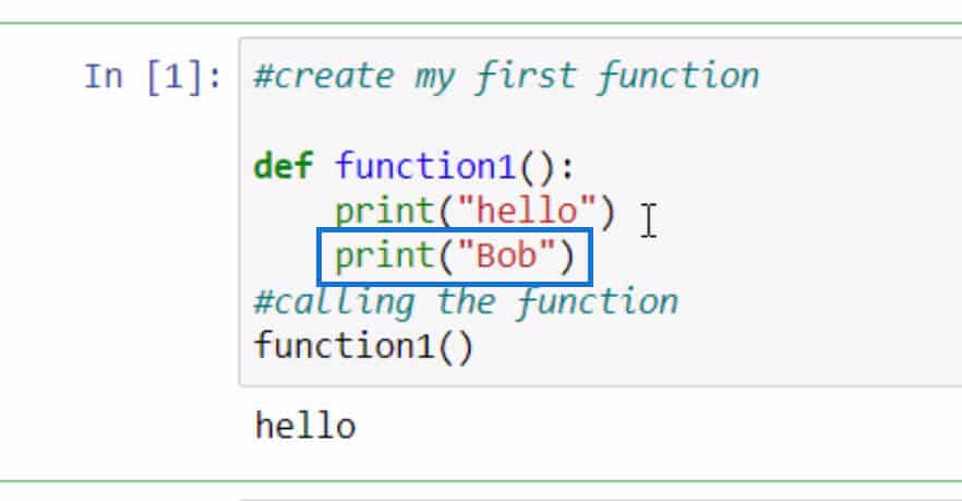 Python User Defined Functions