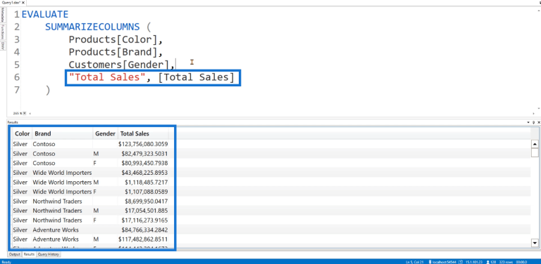 DAX Query Example Using Various Keywords & Functions – Master Data ...