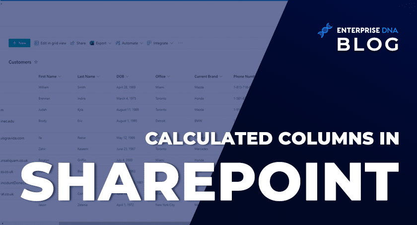 Calculated Columns In SharePoint | An Overview