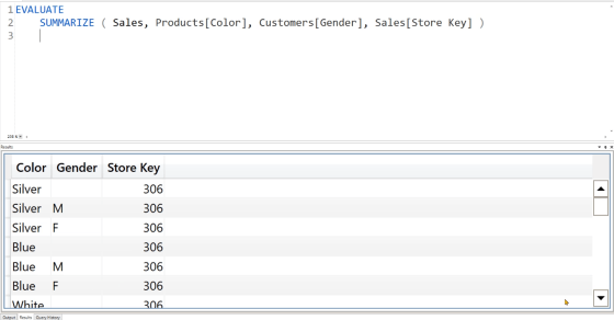 DAX Query Example Using Various Keywords & Functions – Master Data ...