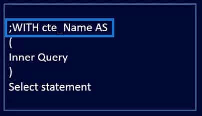 sql table expressions