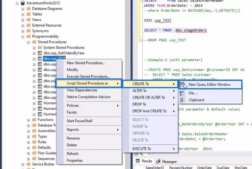 Stored Procedures In SQL