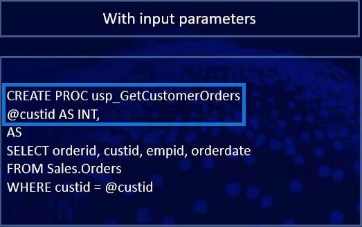 Stored Procedures In SQL