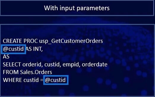 Stored Procedures In SQL