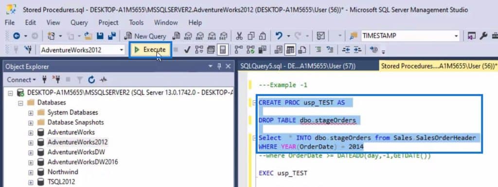 Stored Procedures In SQL