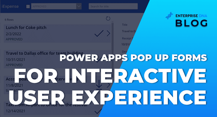 Power Apps Pop Up Forms For Interactive User Experience - Enterprise DNA