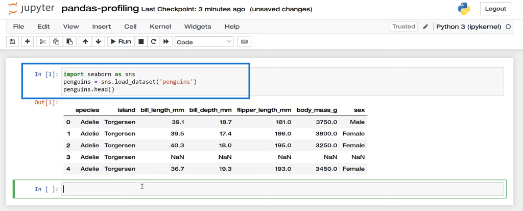 datasets in pandas