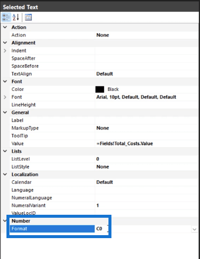 format report builder