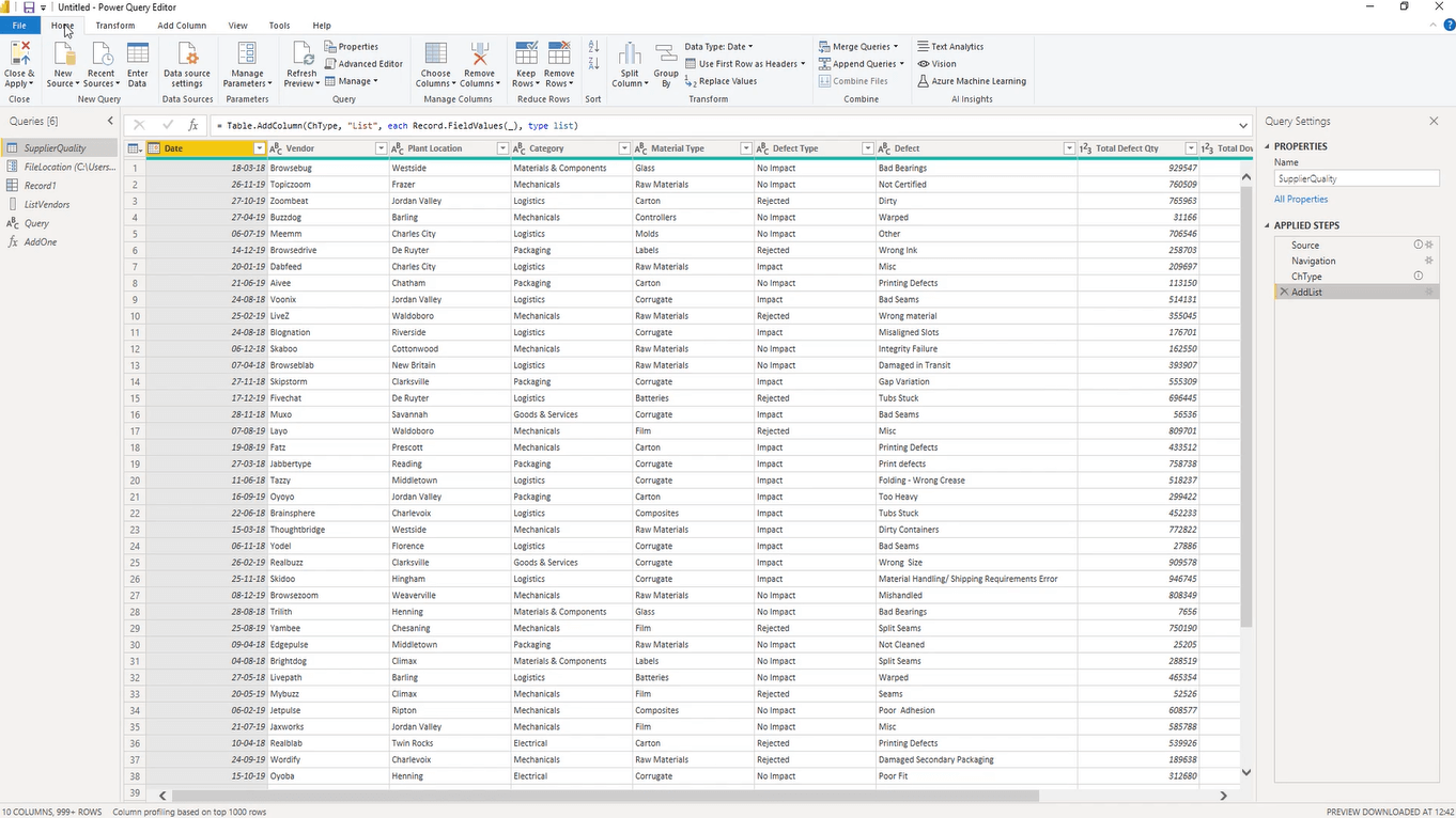 Overview Of The Query Editor User Interface In Power BI – Master Data ...