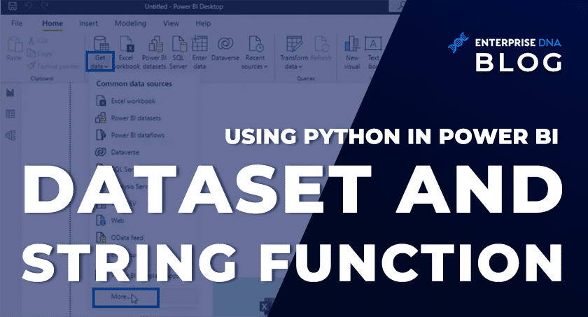 Using Python In Power BI | Dataset And String Function