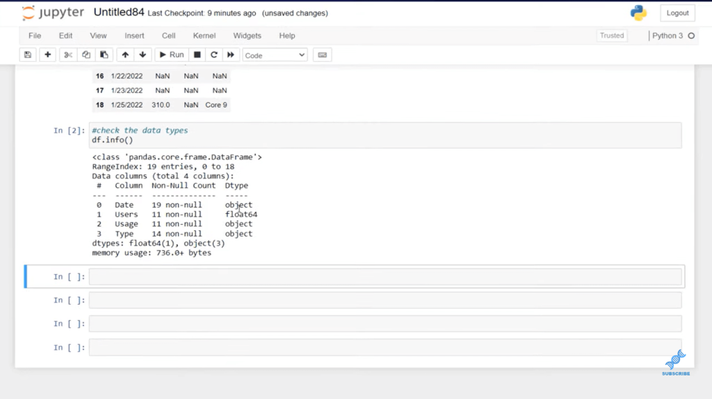 handling missing data in python