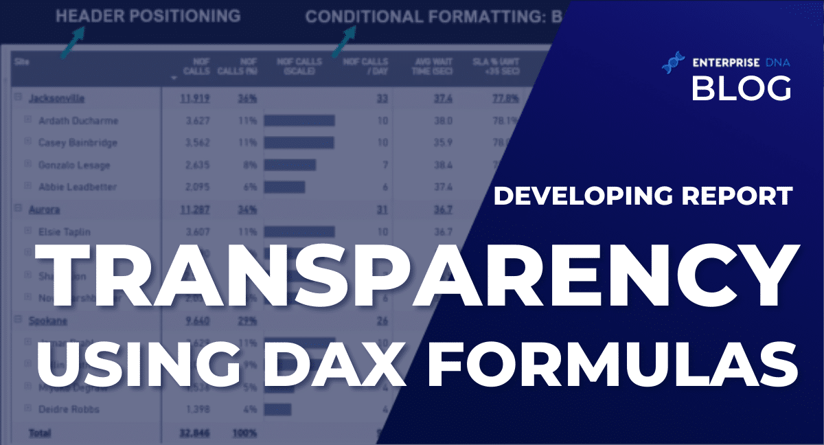 Developing Report Transparency Using DAX Formulas - Enterprise DNA