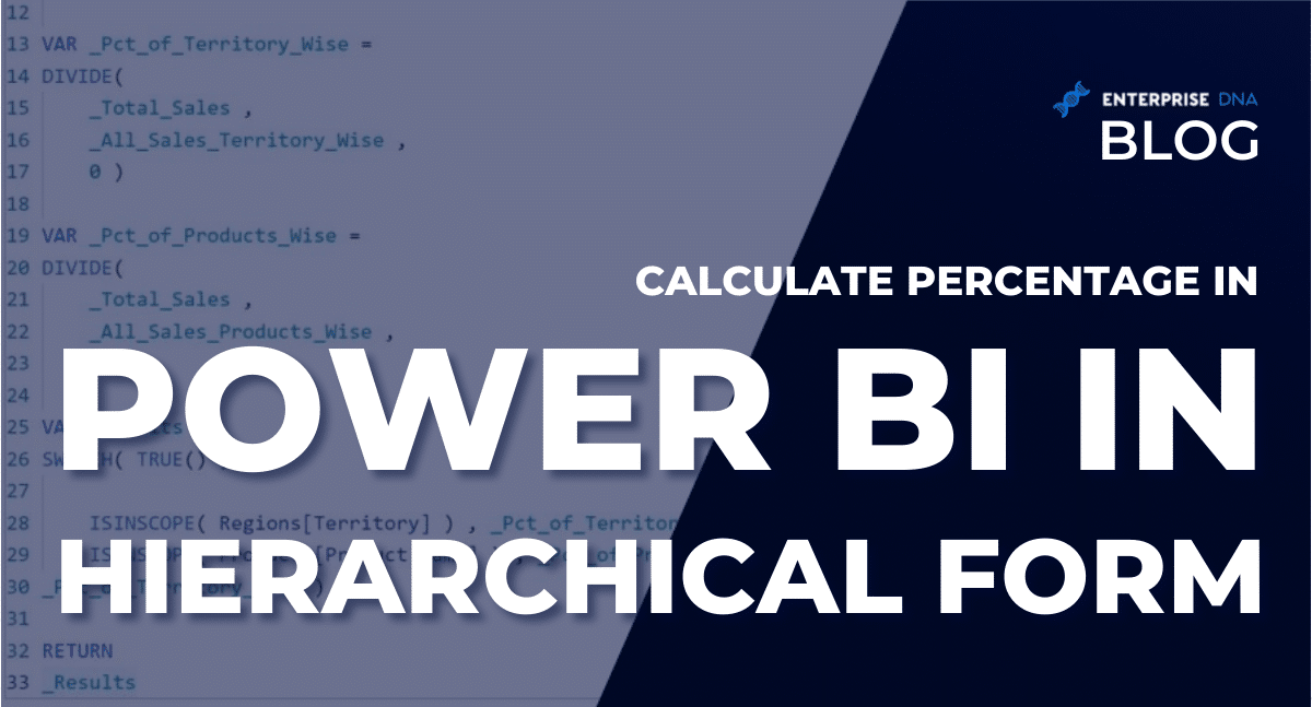 Calculate Percentage In Power BI In Hierarchical Form - Enterprise DNA