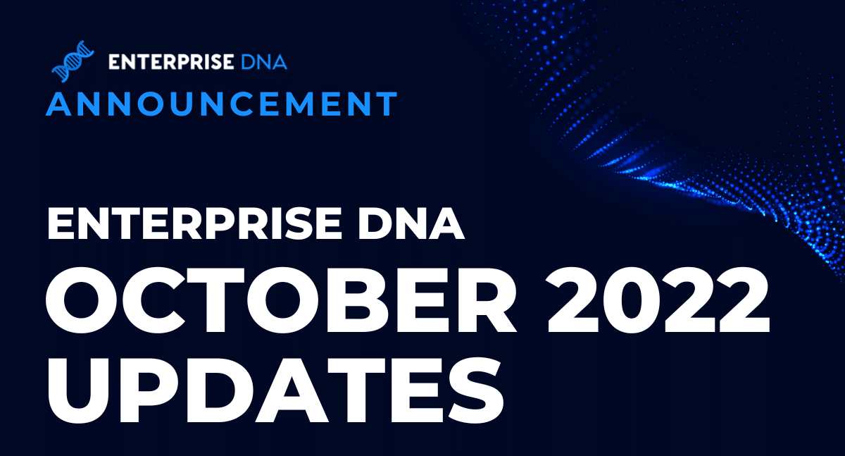 Enterprise DNA October Updates