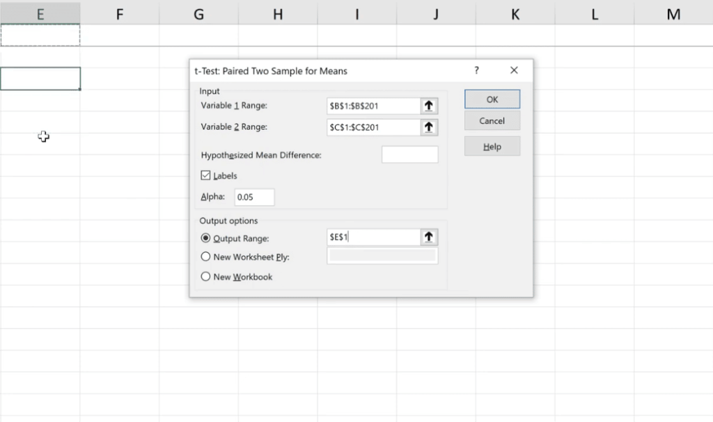 How To Perform A One-Sample T-Test In Excel