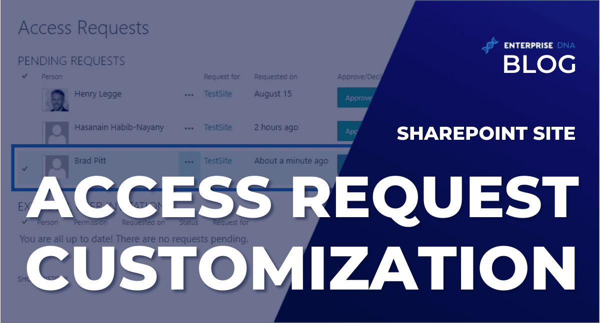 SharePoint Site Access Request Customization - Enterprise DNA