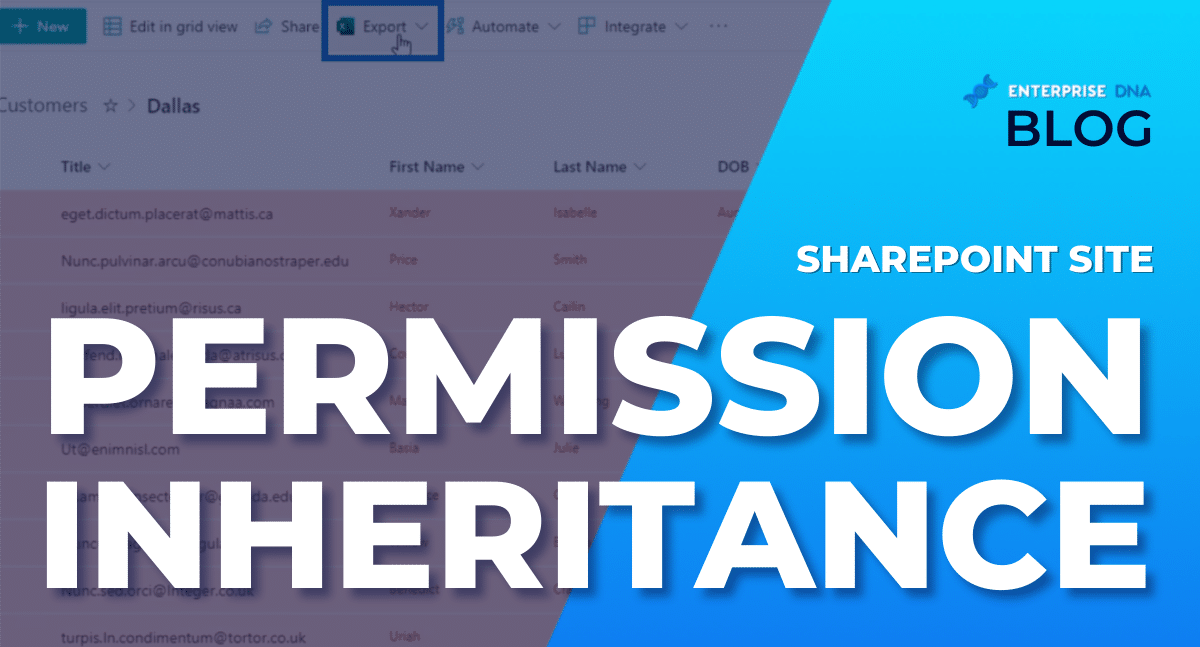 SharePoint Site Permission Inheritance
