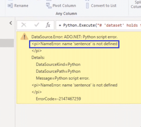 Power BI Python Tutorial: Running the Code