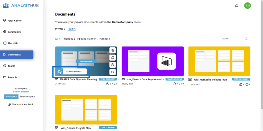 Power BI planner