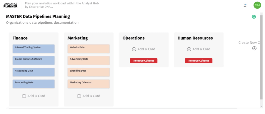 Power BI planner