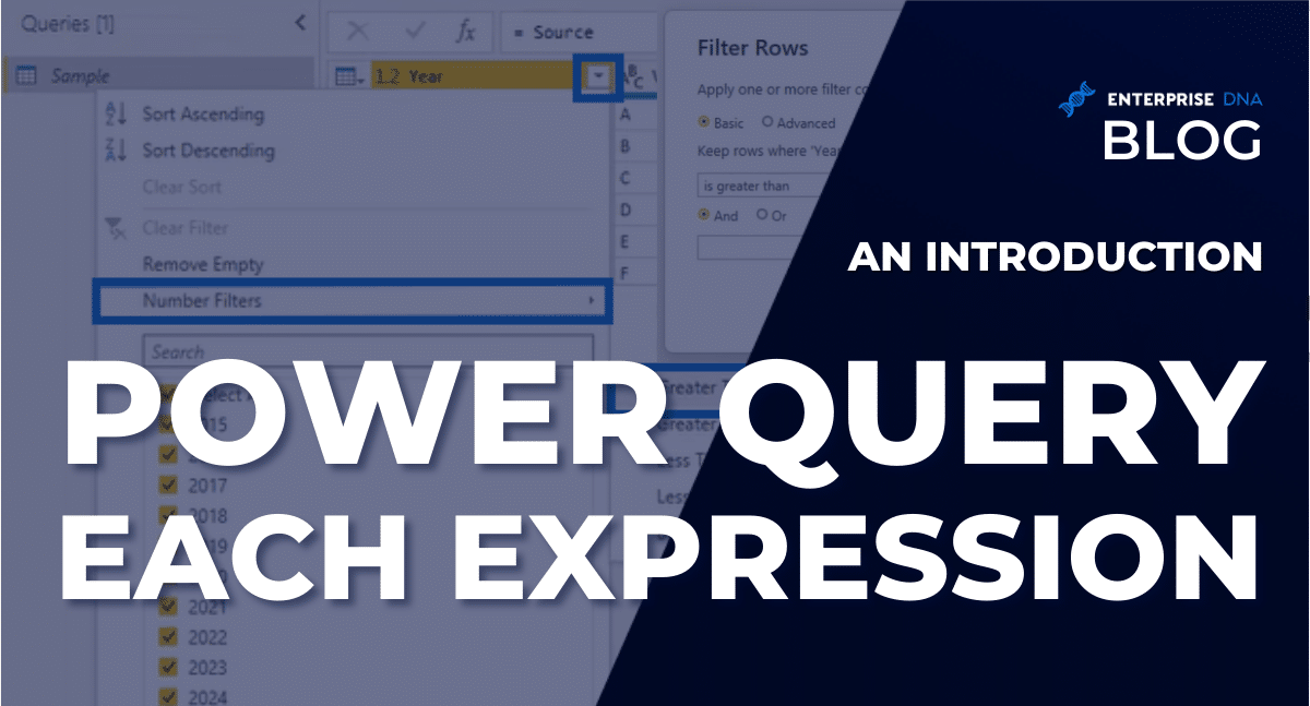 Power Query Each Expression An Introduction - Enterprise DNA