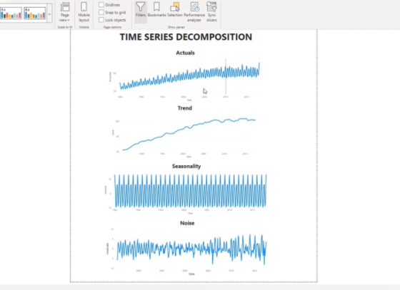 How To Easily Decompose Power Bi Time Series Data Master Data Skills Ai