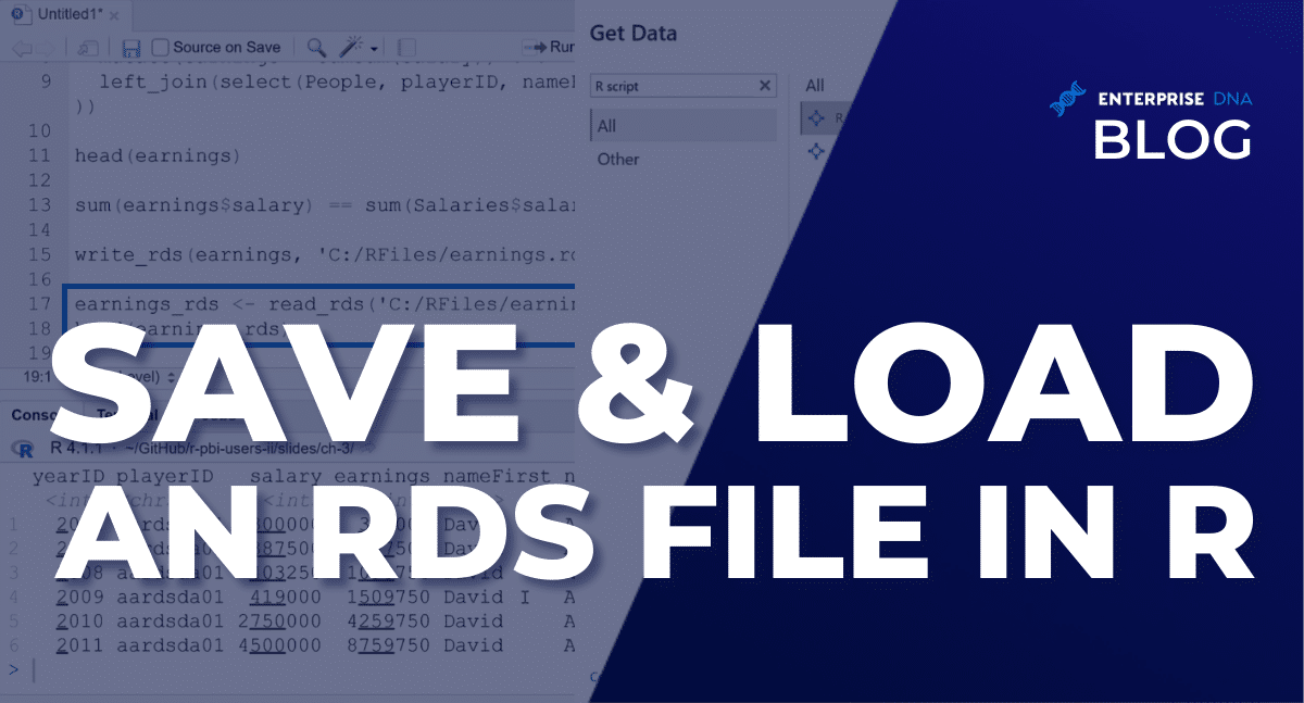 How To Save & Load An RDS File In R