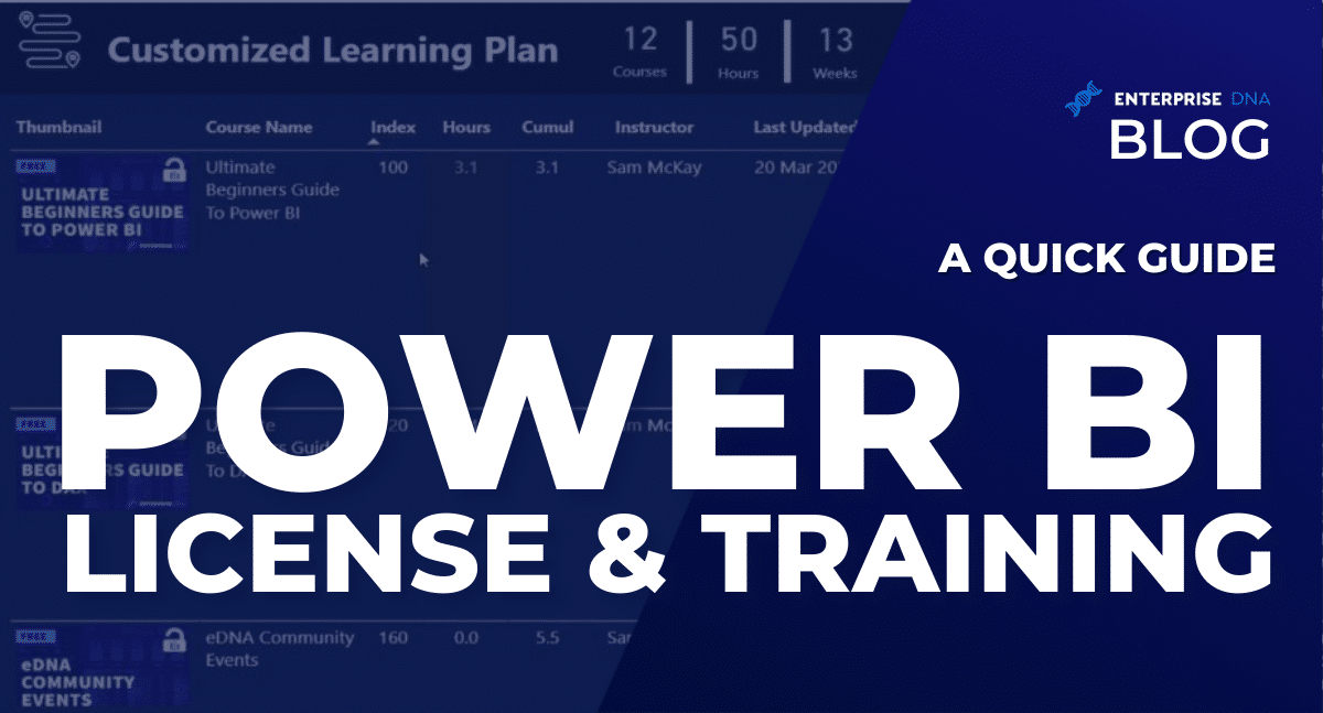 Power BI License & Training: A Quick Guide