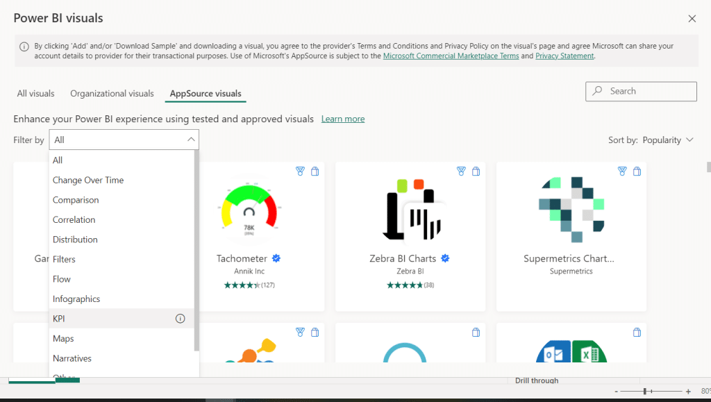 power bi visuals