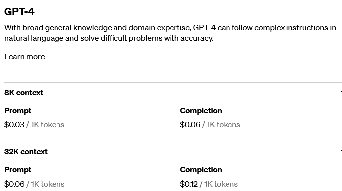 The GPT-4 API is 15 times more expensive than gpt-3.5-turbo