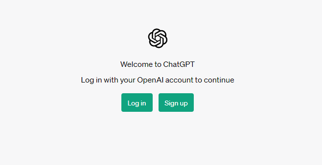 Vai a chat.openai.com per iniziare con chatgpt