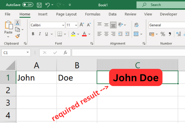 4 Ways How to Concatenate in Excel With Space, Step-By-Step