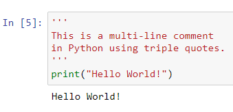 Using Triple Quotes to Comment Multiple Lines of Python Code