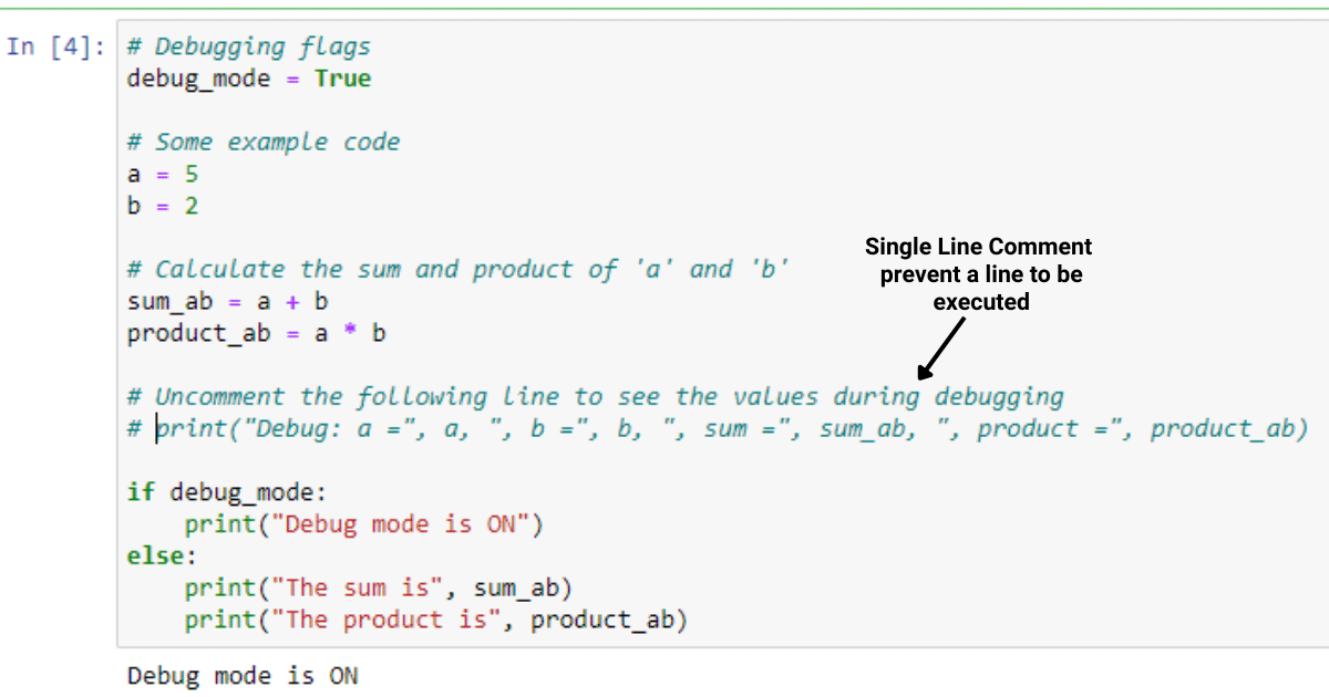 Using Comments in Python to prevent certain lines of code from running