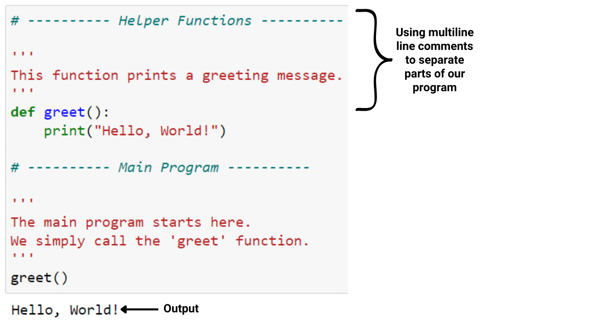 python assignment multiline