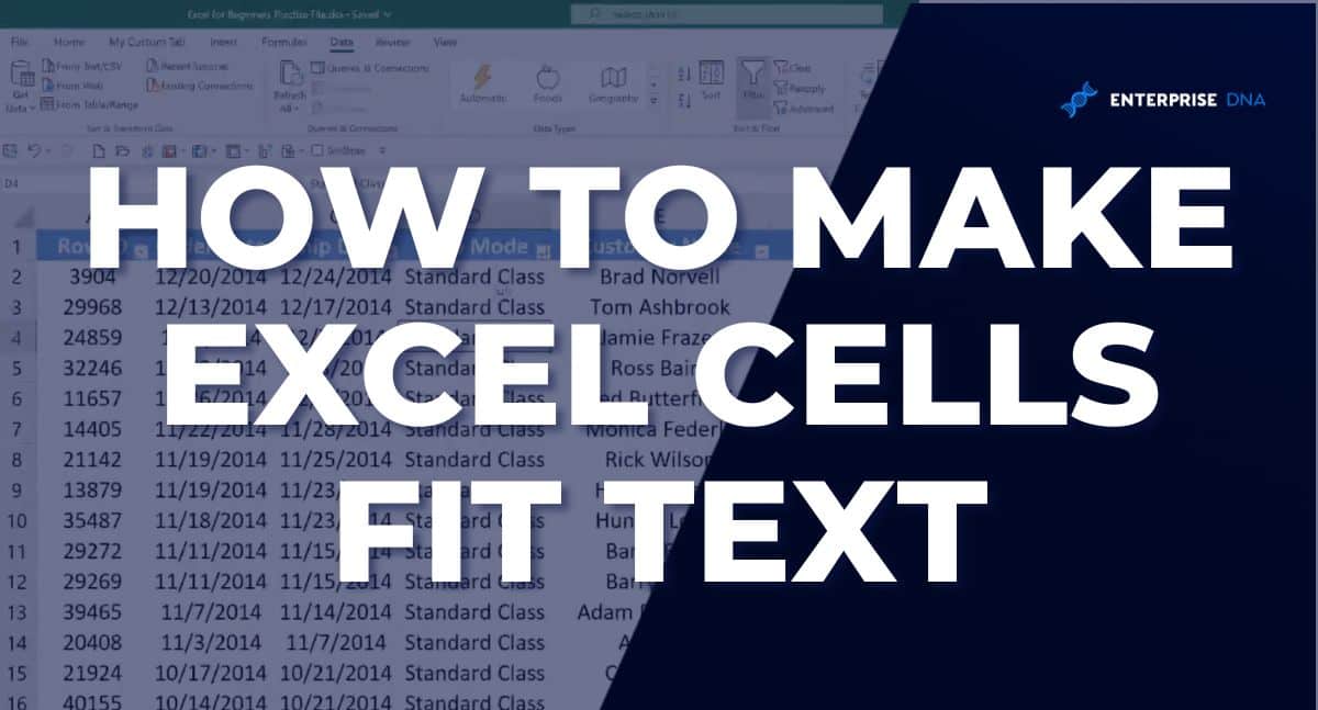 how to make excel cells fit text 4 quick and easy examples