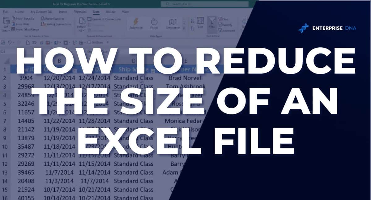 How to reduce the size of an excel file, 6 effective methods.