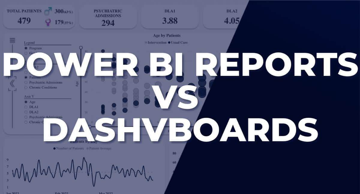 A comparison between power bi reports and dashboards.