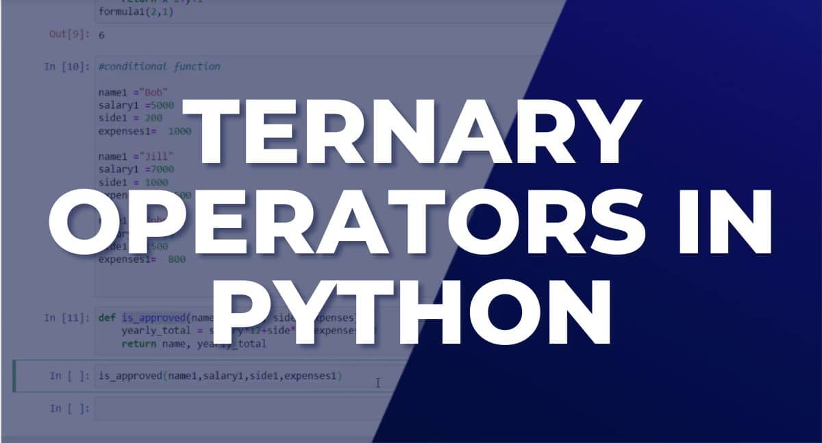 Ternary operator in python explained with examples.