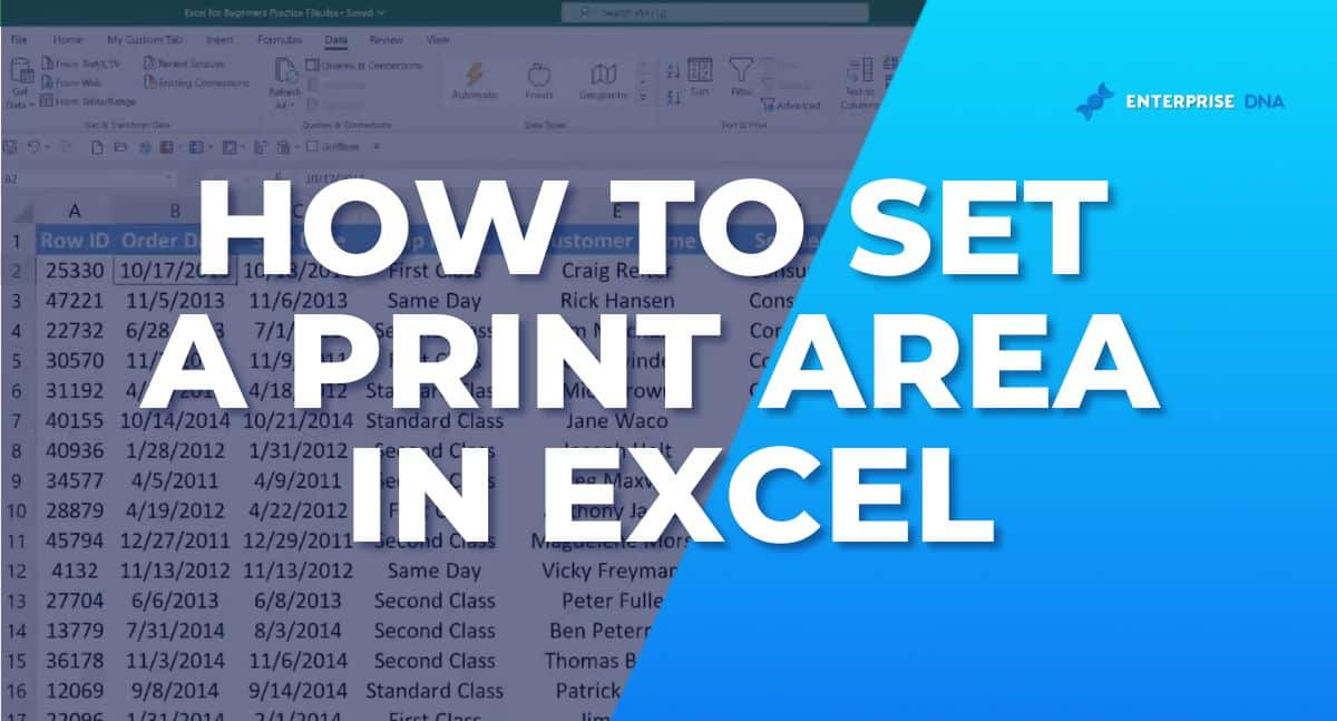 how to set print are in excel, easy methods