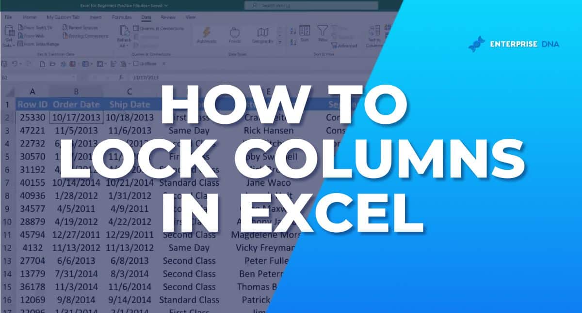 How to Lock Columns in Excel – 6 Simple Steps
