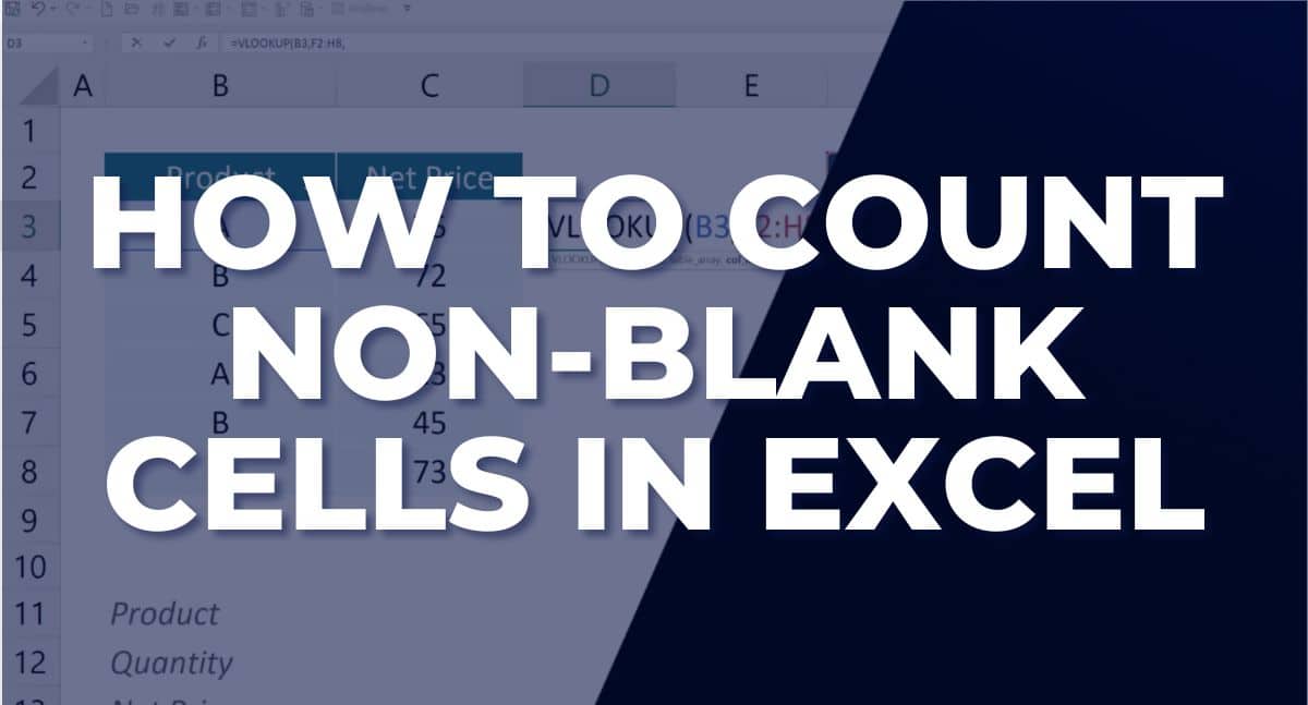 How to count non-blank cells in excel, a step-by-step guide.