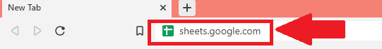 Enter sheets.google.com in your browser's location bar