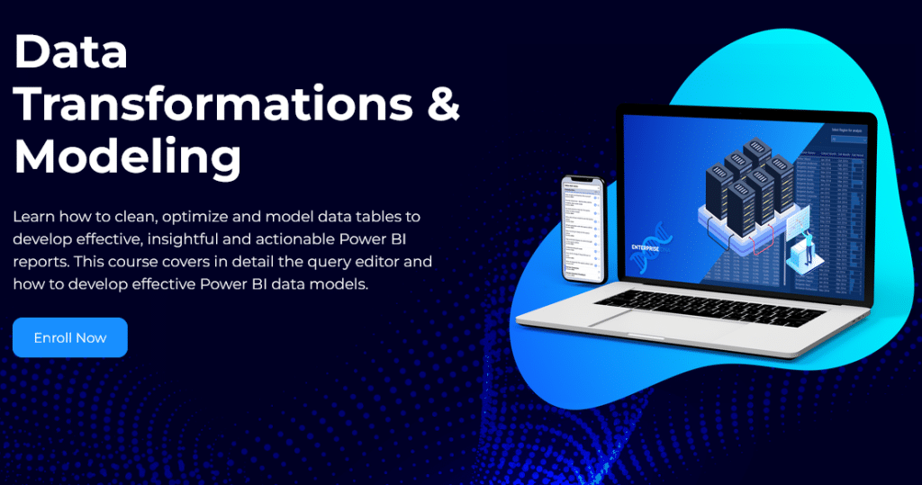 Data transformation and modeling course offered by Enterprise DNA.